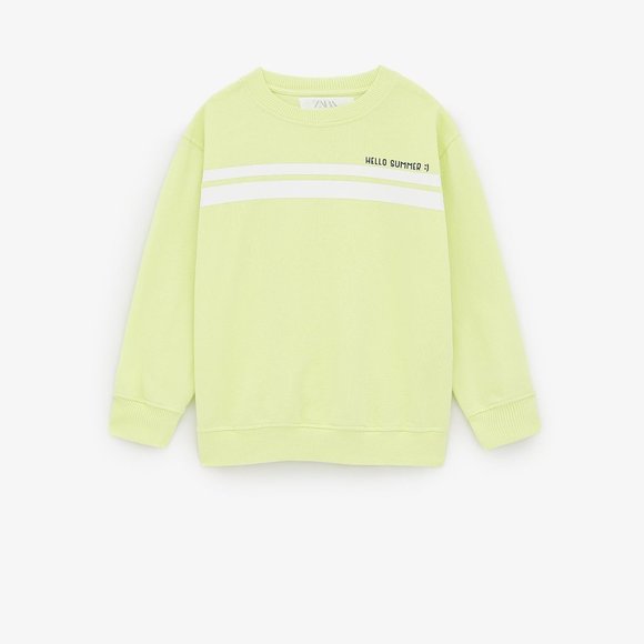 zara neon sweatshirt